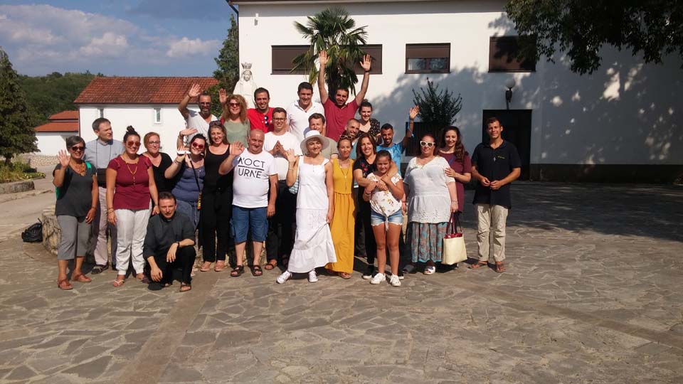 I “bambini pellegrini” del pellegrinaggio a Medjugorje in traghetto del 31 luglio 6 agosto 2018 festival giovani